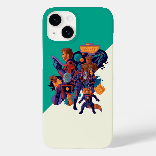 Guardians of the Galaxy Team Space Illustration Case-Mate iPhone Case (Back)