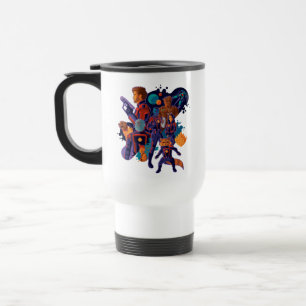 Guardians of the Galaxy Team Space Illustration Travel Mug