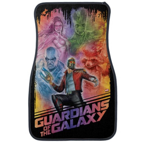 Guardians of the Galaxy  Technicolor Crew Art Car Floor Mat