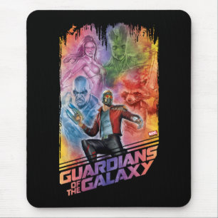 Guardians of the Galaxy Technicolor Crew Art Mouse Pad