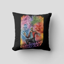 Guardians of the Galaxy | Technicolor Crew Art Throw Pillow