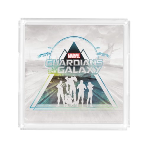 Guardians of the Galaxy  Triangle Outline Crew Acrylic Tray