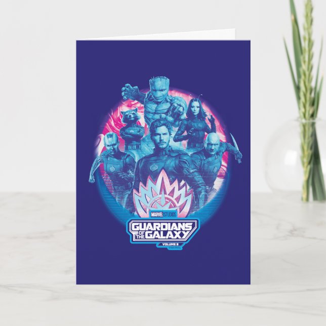 Guardians of the Galaxy Vaporwave Team Graphic Card (Front)