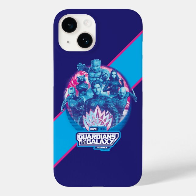 Guardians of the Galaxy Vaporwave Team Graphic Case-Mate iPhone Case (Back)