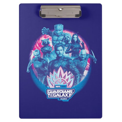 Guardians of the Galaxy Vaporwave Team Graphic Clipboard