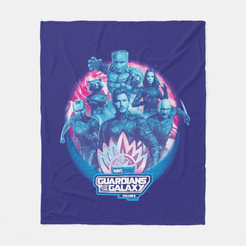 Guardians of the Galaxy Vaporwave Team Graphic Fleece Blanket