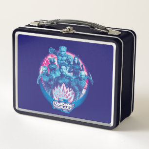 Guardians of the Galaxy Vaporwave Team Graphic Metal Lunch Box