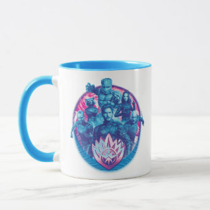 Guardians of the Galaxy Vaporwave Team Graphic Mug