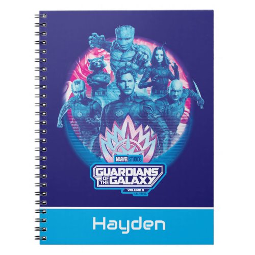 Guardians of the Galaxy Vaporwave Team Graphic Notebook