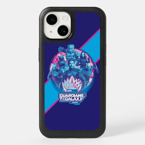 Guardians of the Galaxy Vaporwave Team Graphic OtterBox iPhone 14 Case