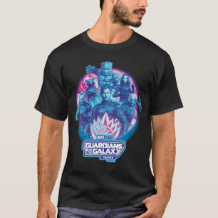 Guardians of the Galaxy Vaporwave Team Graphic T-Shirt