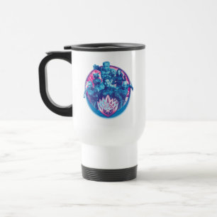 Guardians of the Galaxy Vaporwave Team Graphic Travel Mug