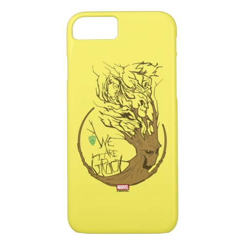 Guardians of the Galaxy  We Are Groot Branches iPhone 87 Case