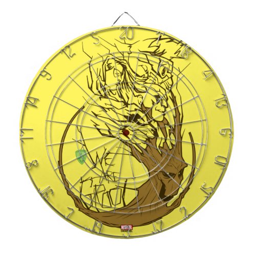 Guardians of the Galaxy  We Are Groot Branches Dartboard With Darts