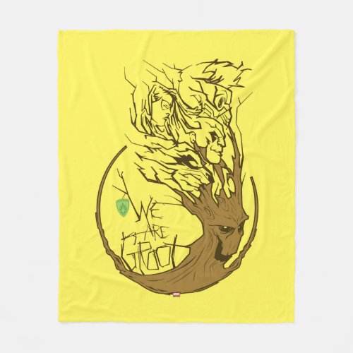 Guardians of the Galaxy  We Are Groot Branches Fleece Blanket