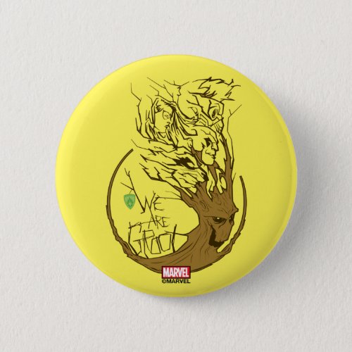 Guardians of the Galaxy  We Are Groot Branches Pinback Button