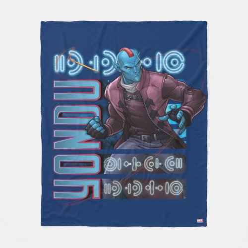 Guardians of the Galaxy  Yondu Character Badge Fleece Blanket