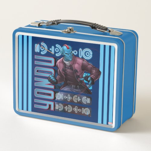 Guardians of the Galaxy  Yondu Character Badge Metal Lunch Box