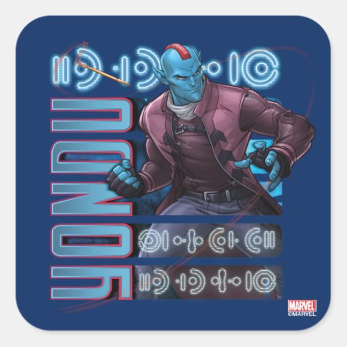 Guardians of the Galaxy  Yondu Character Badge Square Sticker