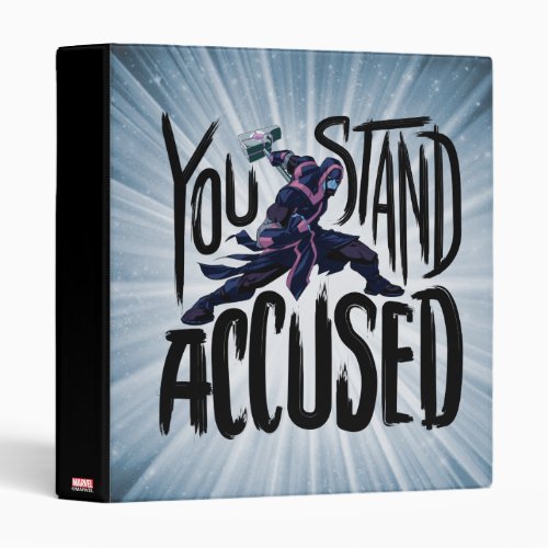 Guardians of the Galaxy  You Stand Accused 3 Ring Binder