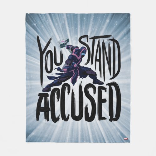 Guardians of the Galaxy  You Stand Accused Fleece Blanket