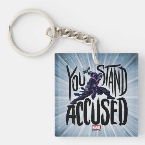 Guardians of the Galaxy  You Stand Accused Keychain