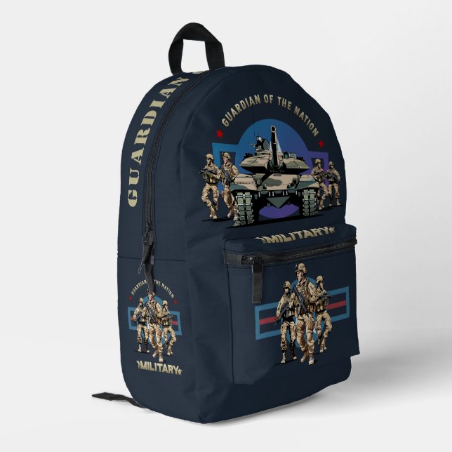Guardians of The Nation (Dark mode) | Printed Backpack (Back Corner Left)