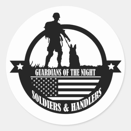 Guardians Of The Night Classic Round Sticker