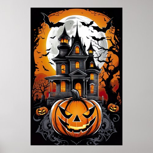 Guardians of the Night Spooky Pumpkins Poster