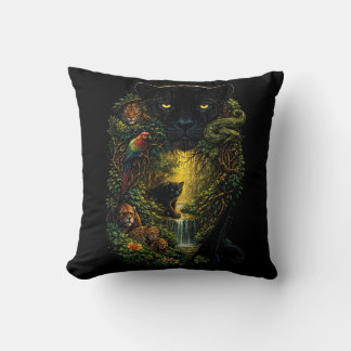 Guardians of the Wild Throw Pillow