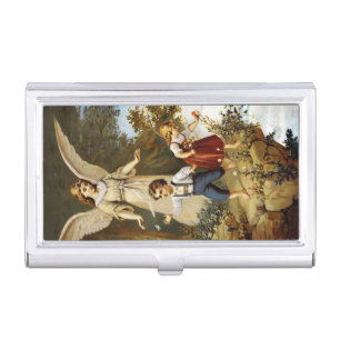 Guardinan Angel and  Children Business Card Holder