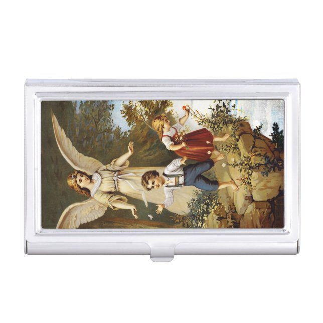 Guardinan Angel and  Children Business Card Holder (Front)