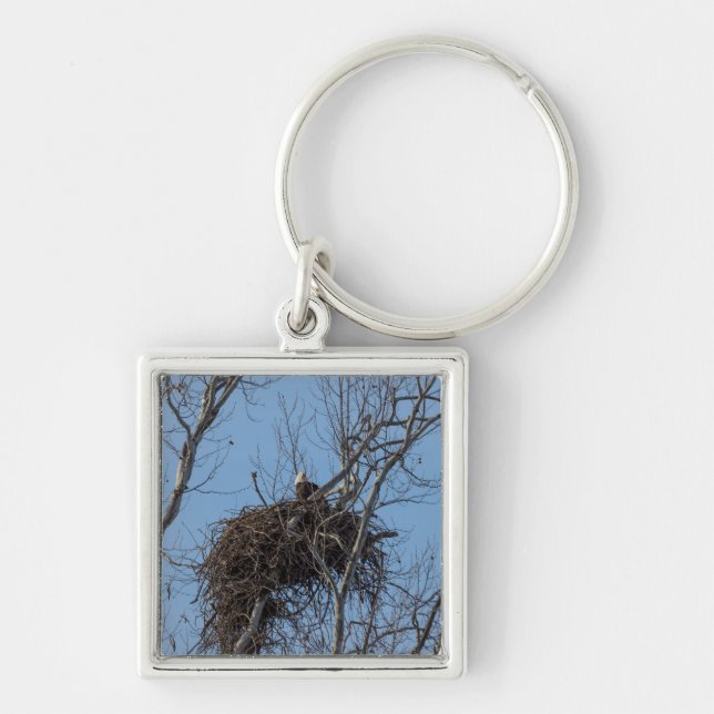 Guarding Eagle Keychain (Front)