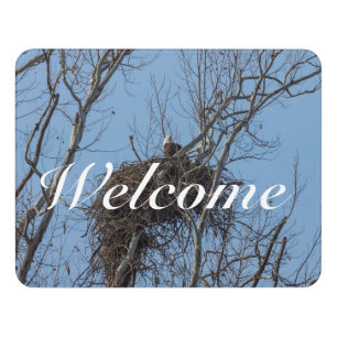 Guarding Eagle Welcome Sign