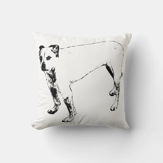 Guarding the Maple Leaves Throw Pillow (Front)