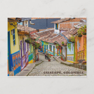 Guatapé, Colombia Colorful Street Postcard