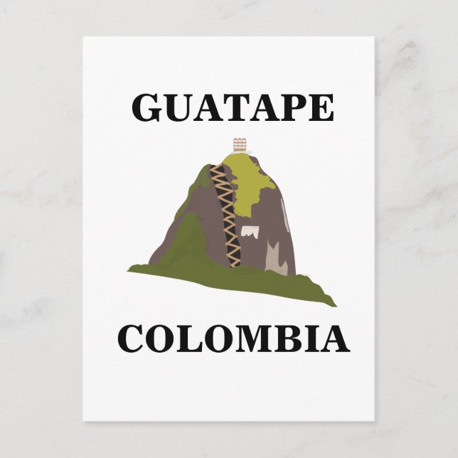 Guatape Colombia Custom Travel Postcard (Front)