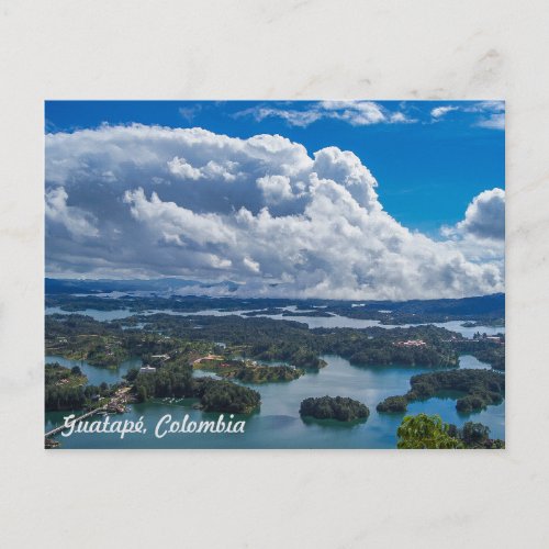 Guatap Colombia from top of Piedra del Peol Postcard