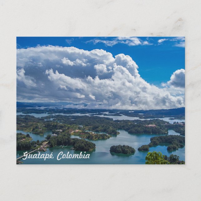 Guatapé, Colombia (from top of Piedra del Peñol) Postcard (Front)