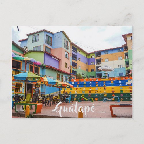 Guatap Colombia Plazoleta de Los Zcalos Postcard