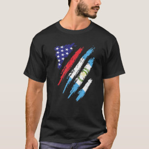 Guatemala American Grown Flag USA Patriot Heritage T-Shirt