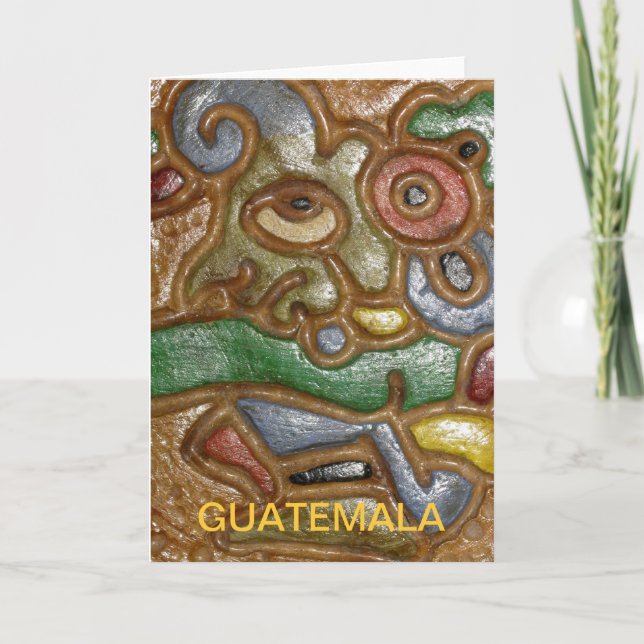 Guatemala Art Greeting Card (Front)
