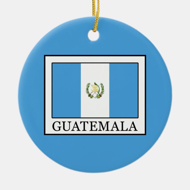 Guatemala Ceramic Ornament (Front)