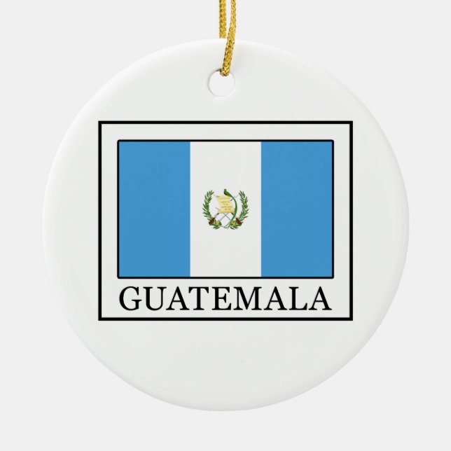 Guatemala Ceramic Ornament (Front)