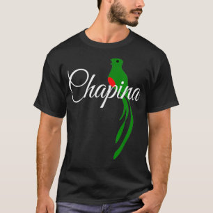 Guatemala  Chapina with national bird Quetzal T-Shirt