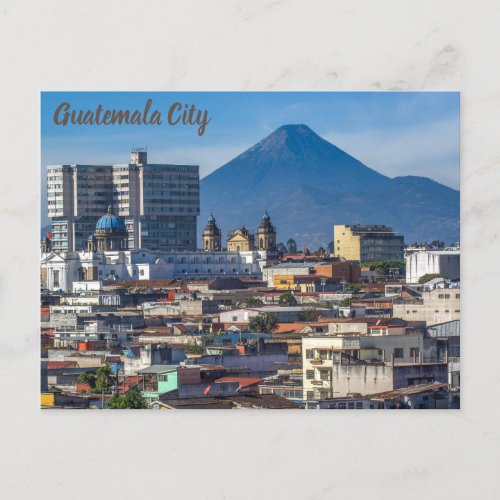 Guatemala City City View Postcard