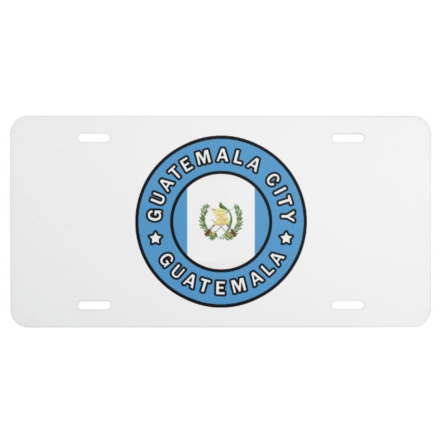 Guatemala City Guatemala License Plate (Front)