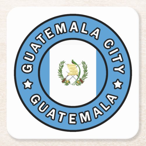 Guatemala City Guatemala Square Paper Coaster