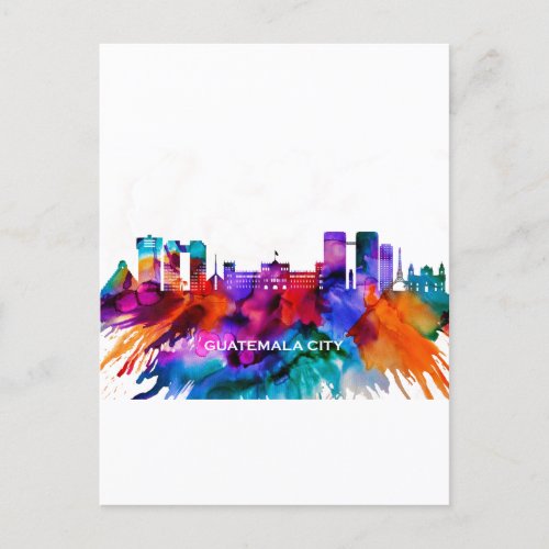 Guatemala City Skyline Invitation Postcard