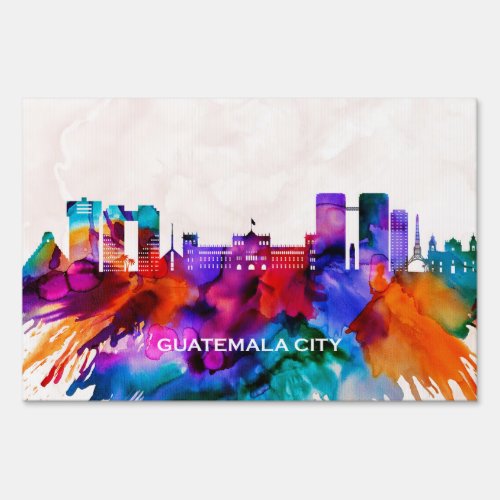 Guatemala City Skyline Sign